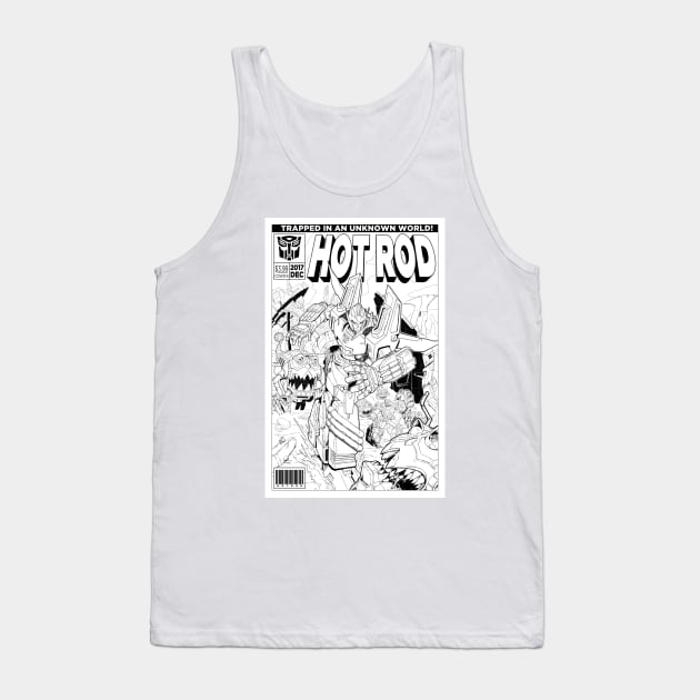 Autobot Hot Rod Cover Tank Top by BryanSevilla